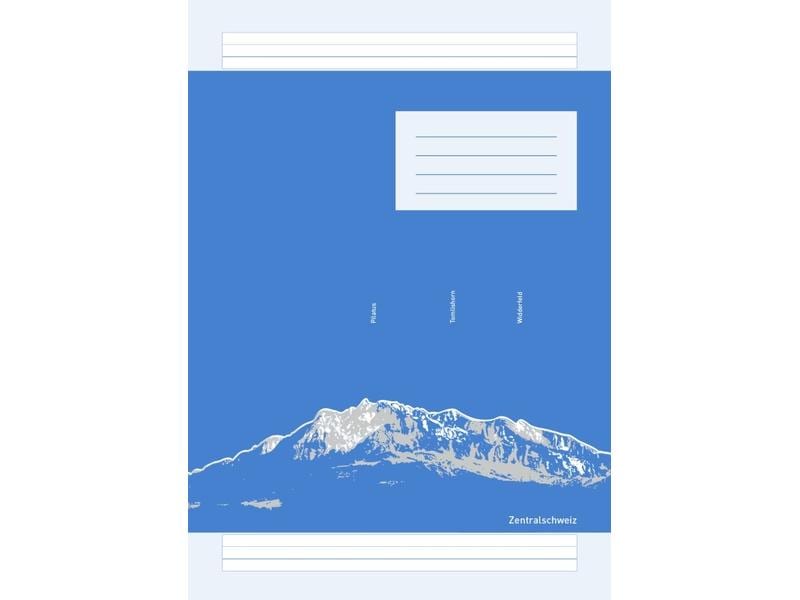 ingold-biwa Cahier d'école A4, À lignes, Bleu, 25 pièces