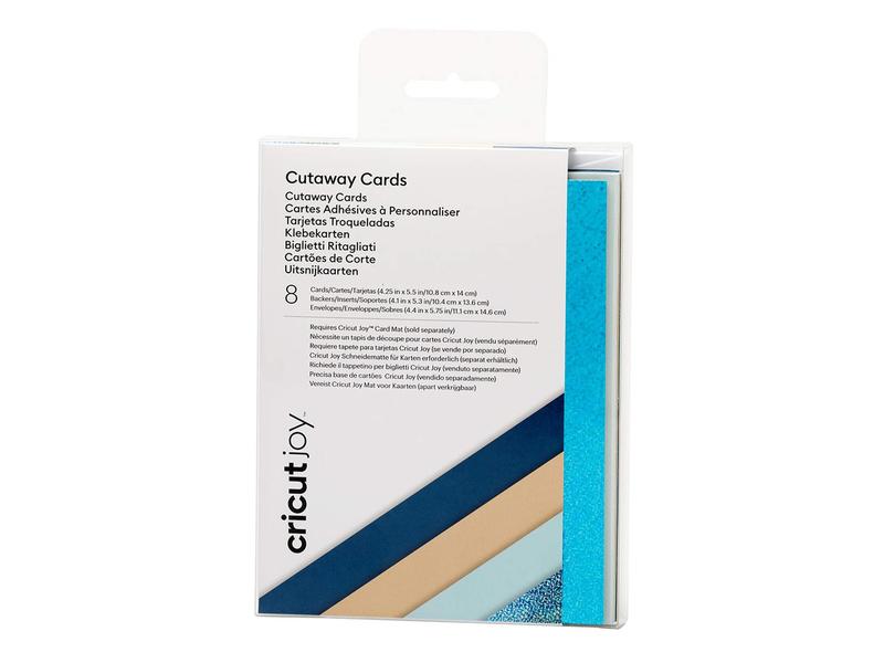 Cricut Carte vierge Joy cut-away 10.8 x 14 cm, bleu/kaki