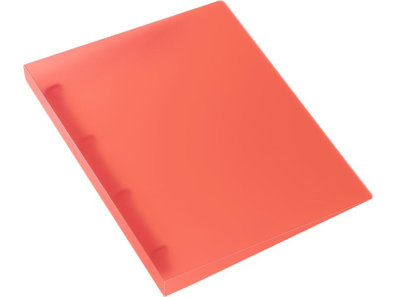 Kolma Classeur à anneaux Easy Ø 3 cm, Rouge/Transparent