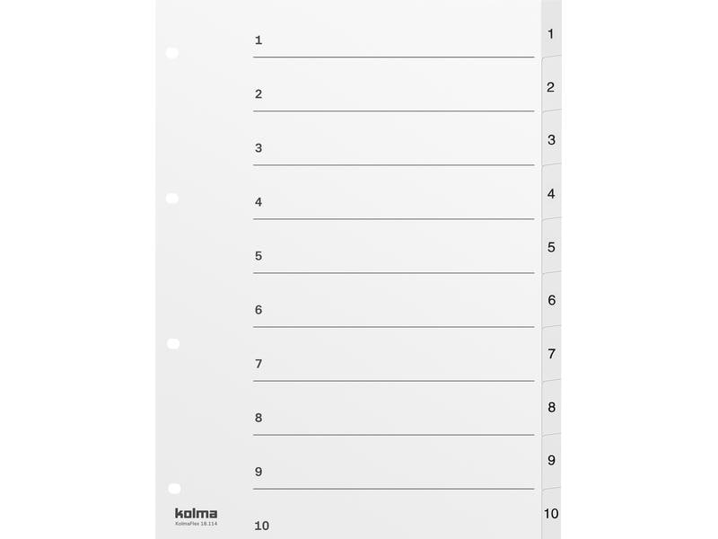 Kolma Registre A4 Haute, PP 1-10