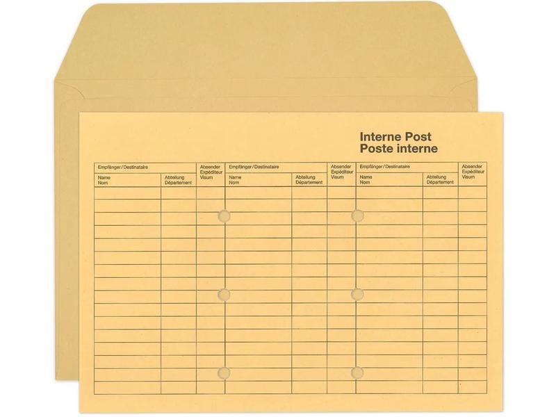 Büroline Enveloppe C4 courrier interne Marron, 250 pièces