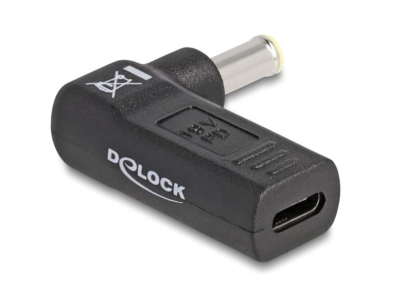 Delock Adaptateur USB-C vers Samsung 5.5 x 3.0 mm angulé à 90°