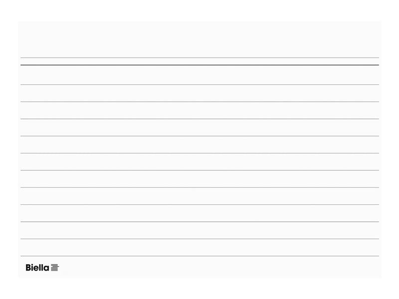 Biella Fiches A6 100 pièces, lignées