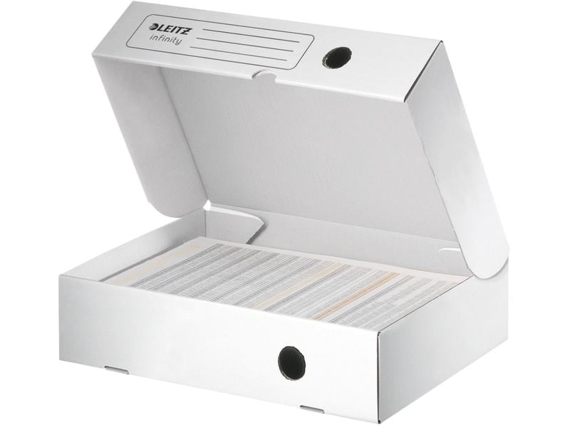 Leitz Boîte d’archivage Infinity 80 mm, Blanc