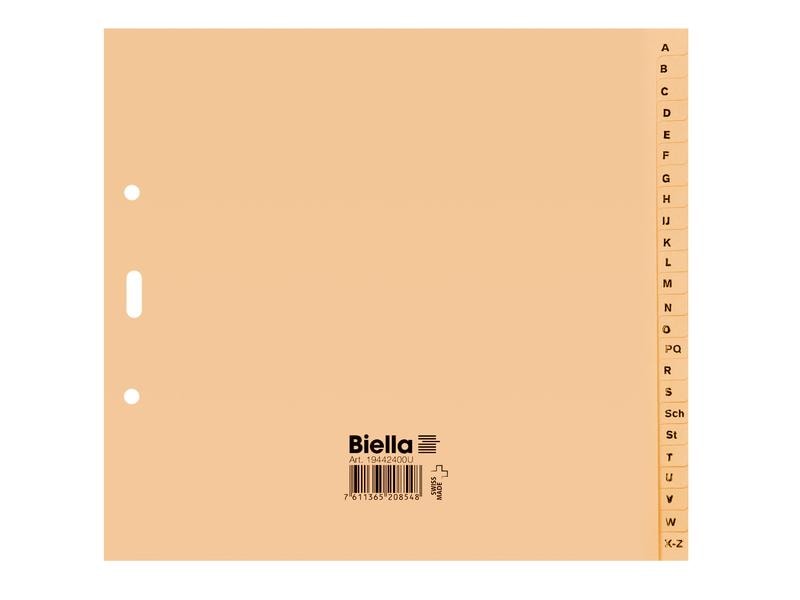 Biella Registre Couverture partielle, A4, A-Z