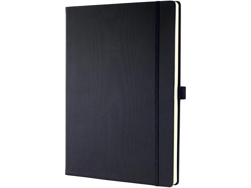 Sigel Bloc-notes Conceptum A4, À lignes, Noir