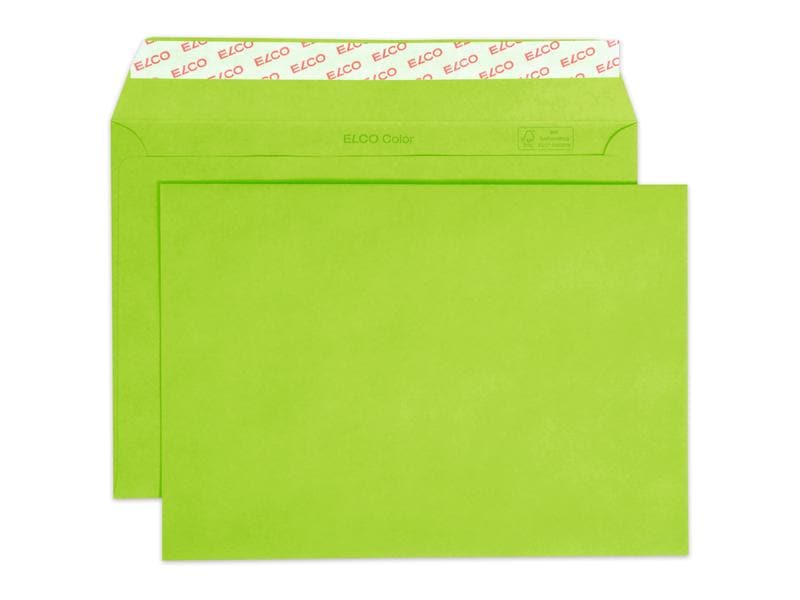 ELCO Enveloppe Color C5, vert, 250 Pièce/s