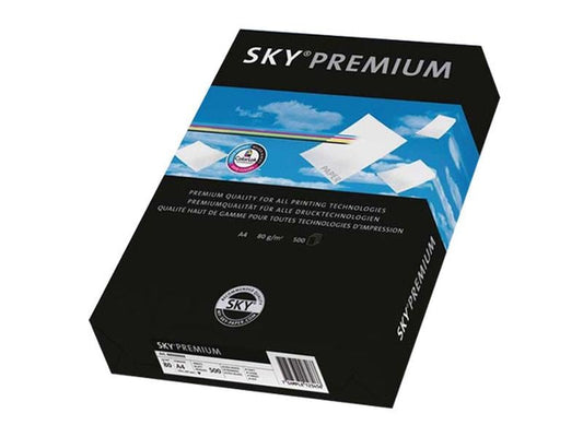 Sky Papier pour photocopie Sky A4, Blanc, 80 g/m², 500 Feuille