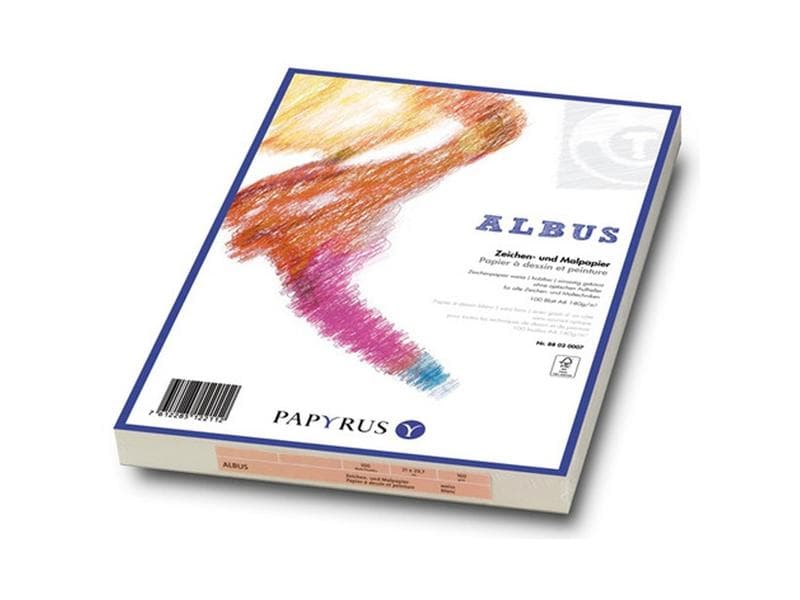 Papyrus Papier à dessin Albus A3, 180 g/m², 100 feuilles