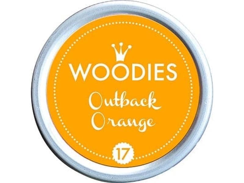 Woodies Tampon encreur 35 mm Outback Orange, 1 pièce