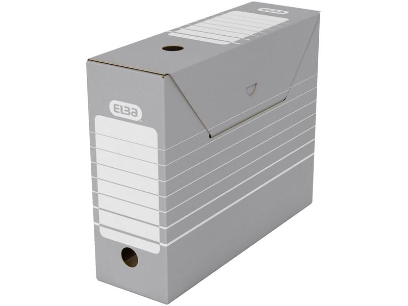 Elba Boîte d’archivage Tric A4 gris/blanc