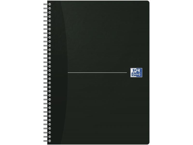 Oxford Bloc-notes A4, ligné, noir