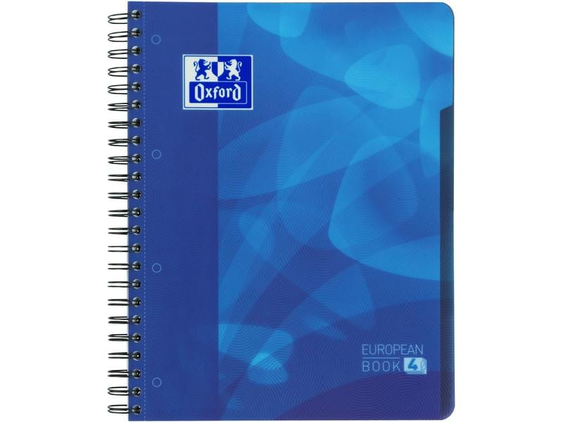 Oxford Carnet de notes A4+, ligné, bleu