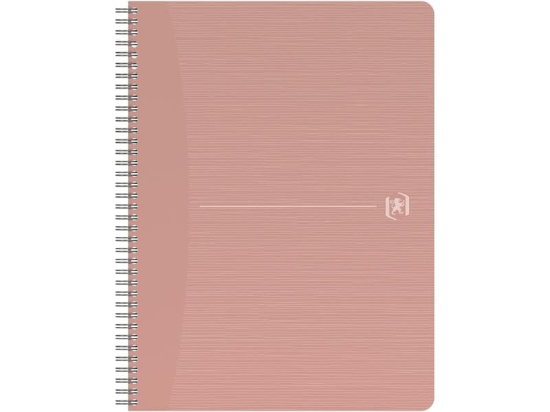 Oxford Carnet de notes Cahier à spirales ligné, rose