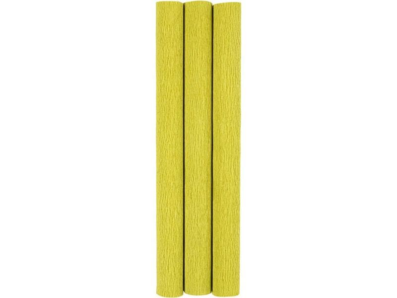 Creativ Company Papier crêpe 25 x 60 cm, 3 rouleaux, vert clair