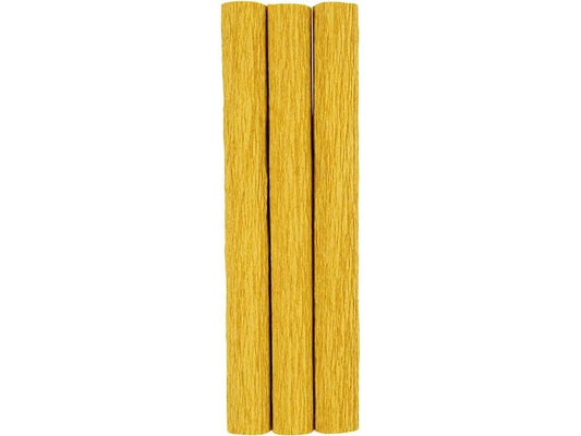 Creativ Company Papier crêpe 25 x 60 cm, 3 rouleaux, curry