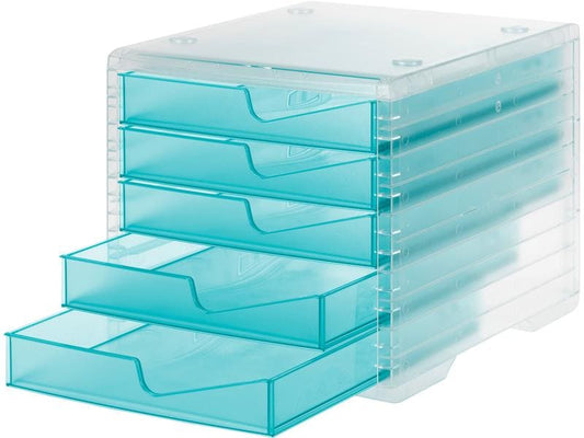 Styro Boîte à tiroirs Styroswingbox light Aqua