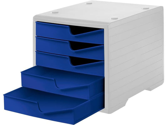 Styro Boîte à tiroirs Styroswingbox Gris clair/Bleu