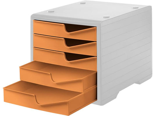Styro Boîte à tiroirs Styroswingbox Gris clair/abricot