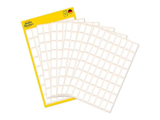 Avery Zweckform Étiquettes multi-usage 13 x 8 mm, 6 feuille