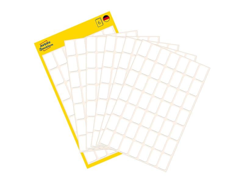 Avery Zweckform Étiquettes multi-usage 16 x 9 mm, 6 feuille