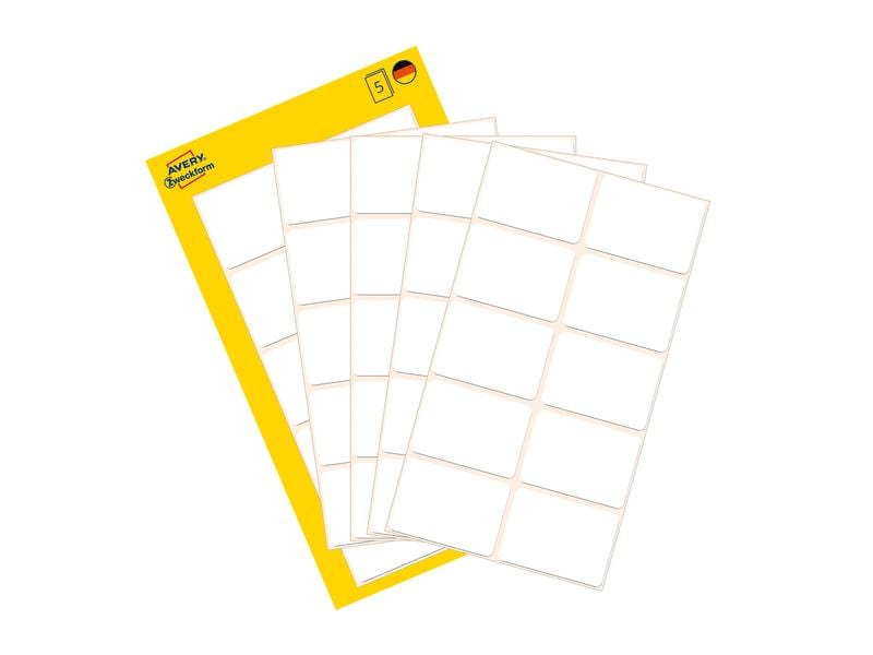 Avery Zweckform Étiquettes multi-usage 38 x 29 mm, 5 feuille