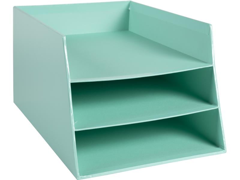 Exacompta Panier Aquarel avec 3 niveaux Vert clair