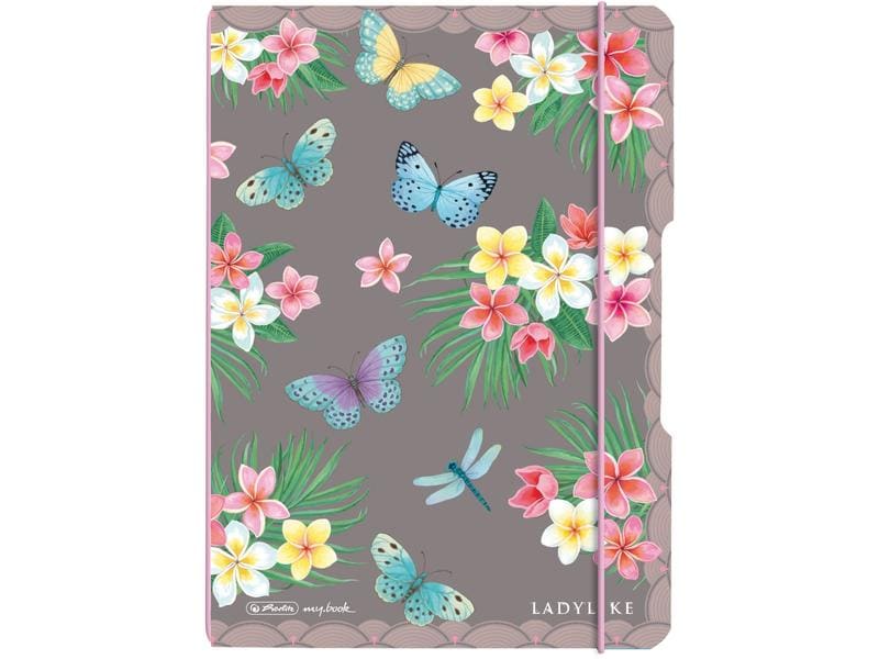 Herlitz Carnet de notes Ladylike Butterflies A5, 40 feuilles, pointillés