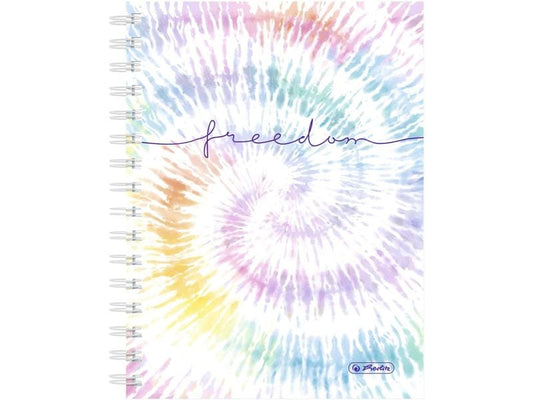 Herlitz Cahier Livre à spirales New Batik Freedom A5, 100 feuilles