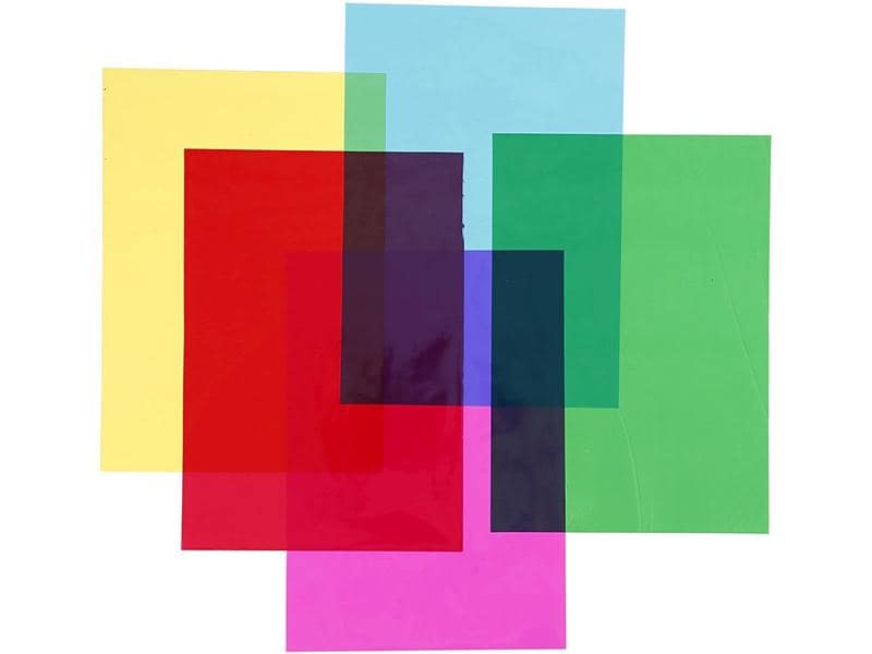 Creativ Company Papier de bricolage Cellophane A4, 20 feuilles, Multicolore