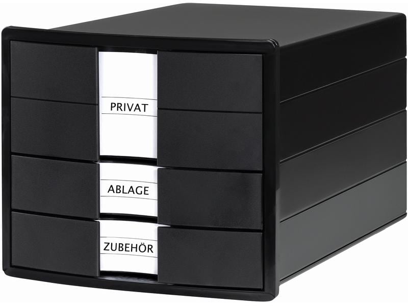 HAN Boîte à tiroirs Impuls 3 tiroirs, noir