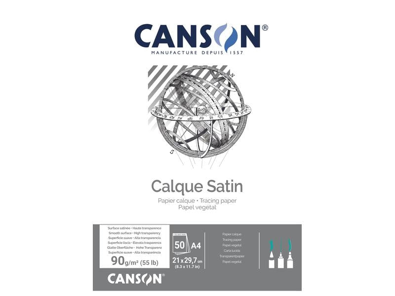 Canson Papier transparent A4, 90 g/m², 50 feuilles