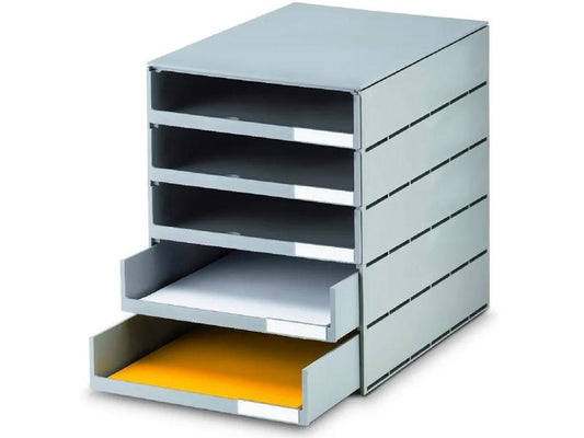 Styro Boîte à tiroirs Styroval Pro, 5 tiroirs, Gris