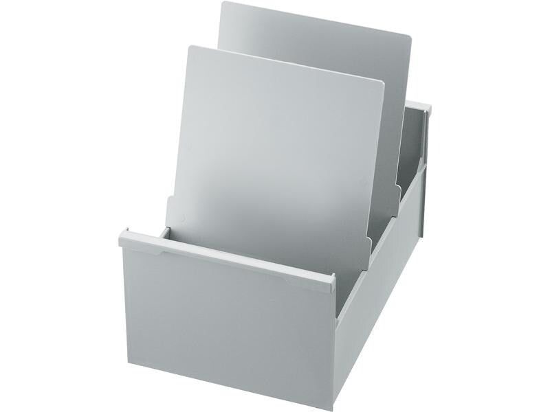 Styro Boîte à fiches élevé A4, Gris