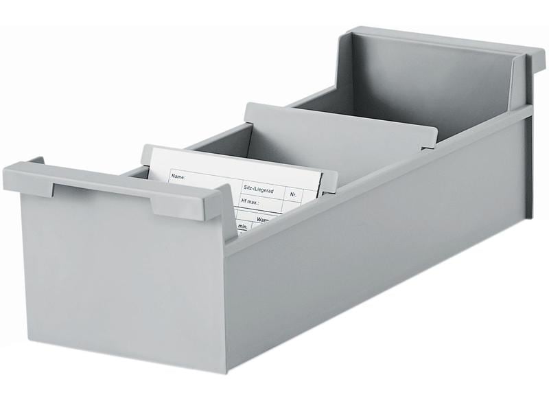 Styro Boîte à fiches en travers A7, Gris