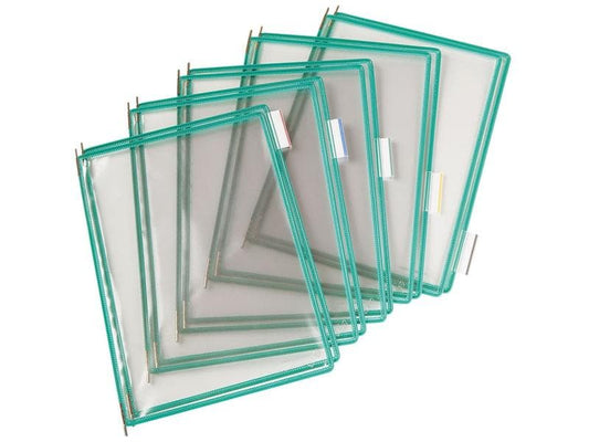 Tarifold Porte-documents Pochettes transparentes T-Display Vert 10 pièces