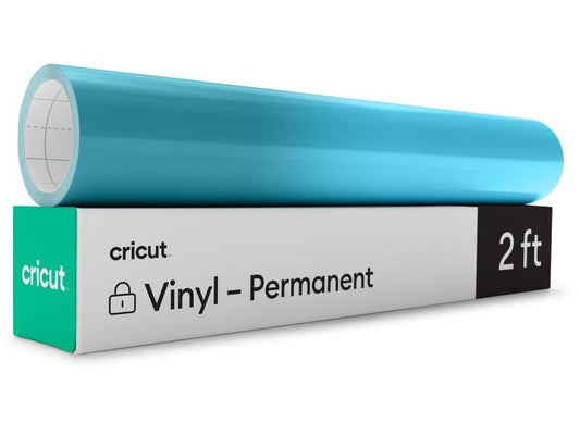 Cricut Film de vinyle Activé par la chaleur 30 x 60 cm, turquoise/bleu clair