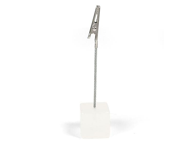 Trendform Marque-place de table Support Cube 1 Pièce/s, Blanc mat