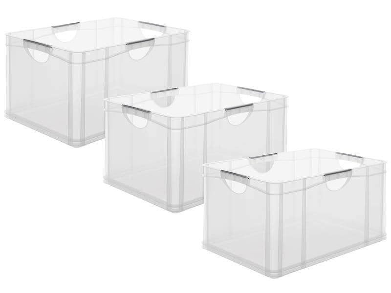 Rotho Boîte de rangement A3 3 pièces, Transparent
