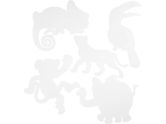 Creativ Company Papier de bricolage Jungle 16 Pièce/s, Blanc