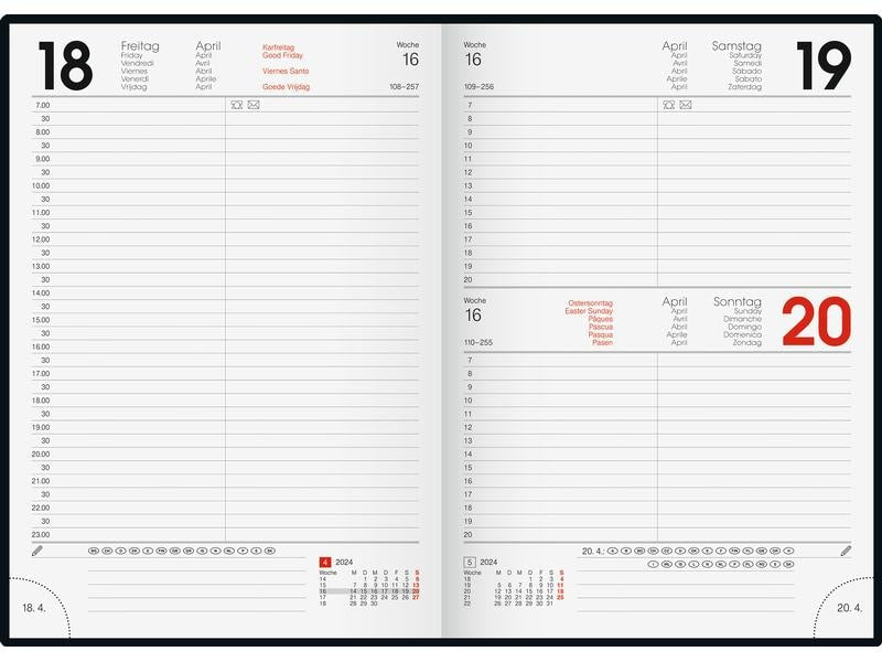 Stewo Agenda commercial Diary Square 2026, Bleu