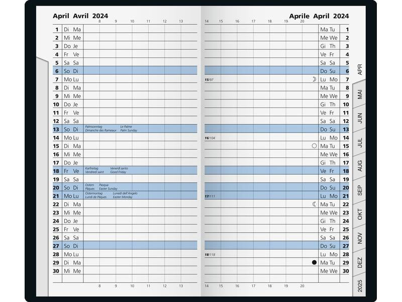 Stewo Agenda de poche 782 2026, Couleurs assorties