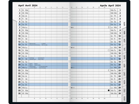 Stewo Agenda de poche 782 2026, Couleurs assorties
