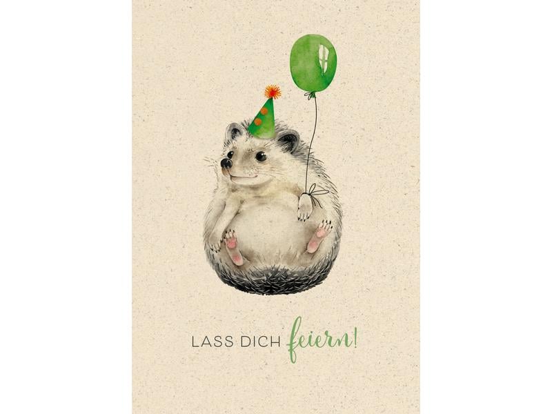 Natur Verlag Carte de félicitations Hérisson 17.5 x 12.2 cm