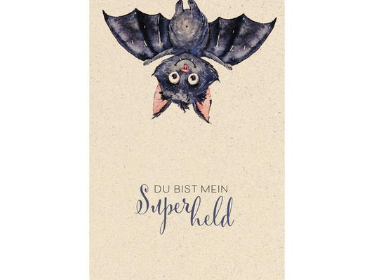 Natur Verlag Carte à motif Superhéros 17.5 x 12.2 cm
