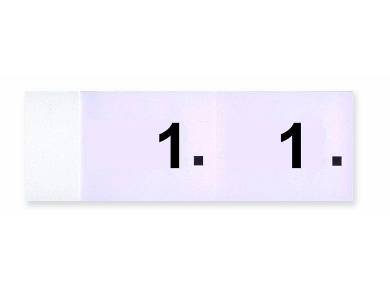 Simplex Fiche de bloc-notes Blocs vestiaires 1-100, Blanc