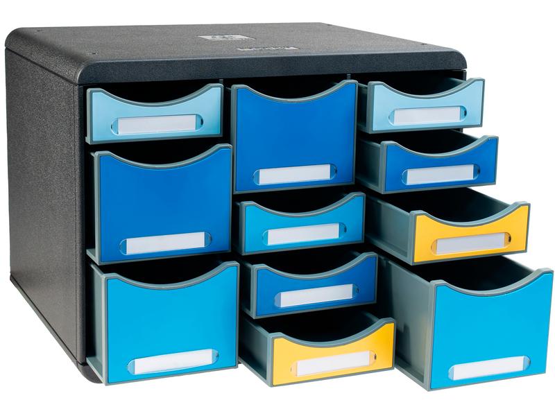 Exacompta Boîte à tiroirs Bee Blue Store Box Multi