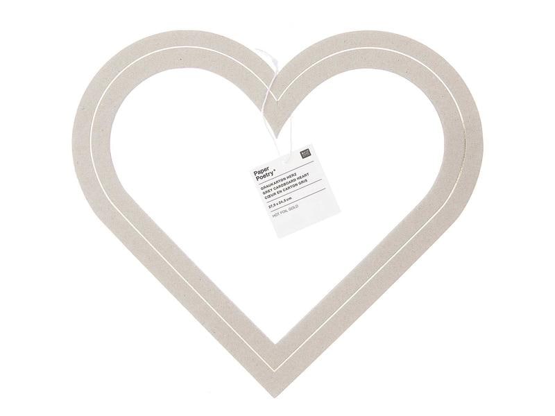 Rico Design Figurine en carton Cœur 27.5 x 24.5 cm