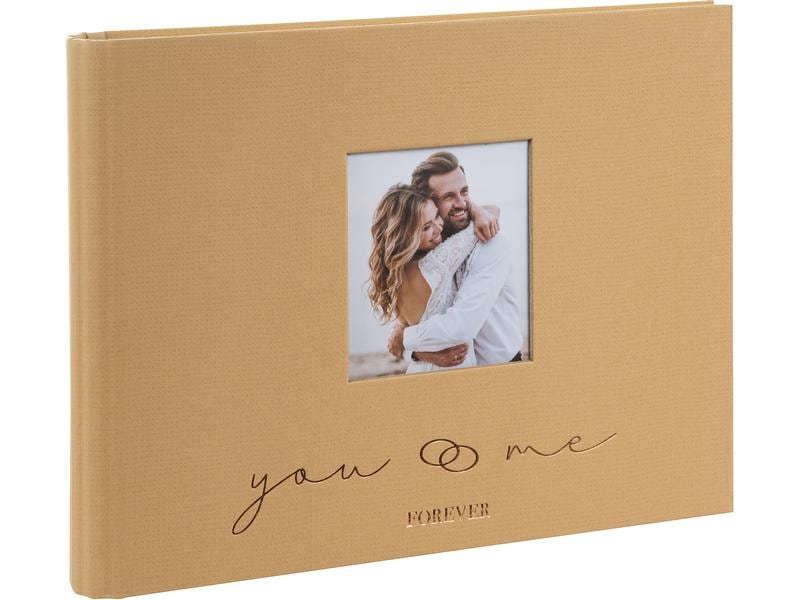 Goldbuch Livre d’or photo you & me 29 x 23 cm, 50 pages, Brun