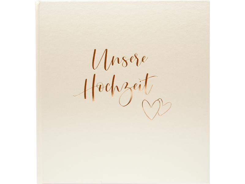 Goldbuch Album de mariage Palpitations cardiaques 30 x 31 cm, 60 pages, Beige